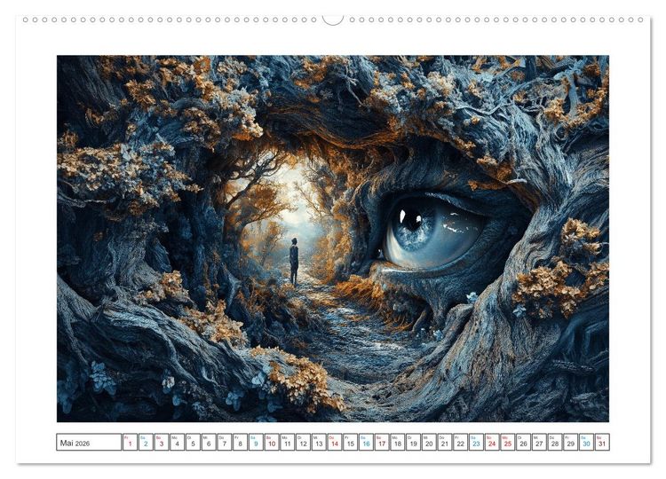 Produktbild: Verborgene Dimensionen (Wandkalender 2026 DIN A2 quer), CALVENDO Monatskalender