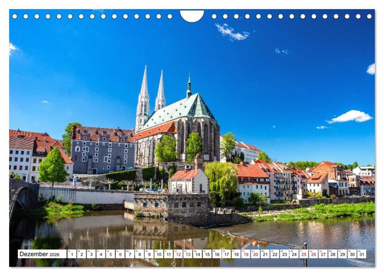 Produktbild: G&ouml;rlitz - Europas verborgene Sch&ouml;nheit an der Nei&szlig;e (Wandkalender 2026 DIN A4 quer), CALVENDO Monatskalender