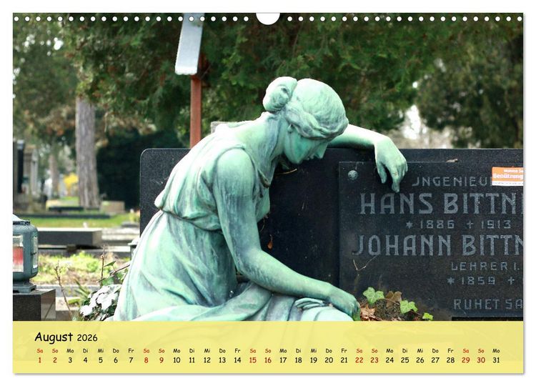 Produktbild: Am Zentralfriedhof in Wien (Wandkalender 2026 DIN A3 quer), CALVENDO Monatskalender