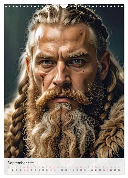 Produktbild: Sturms&ouml;hne St&auml;rke und Mythos der Wikinger (Wandkalender 2026 DIN A3 hoch), CALVENDO Monatskalender