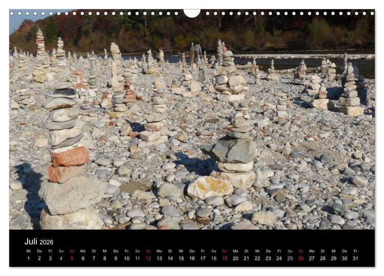 Produktbild: Die Isar - Von Scharnitz bis M&uuml;nchen (Wandkalender 2026 DIN A3 quer), CALVENDO Monatskalender