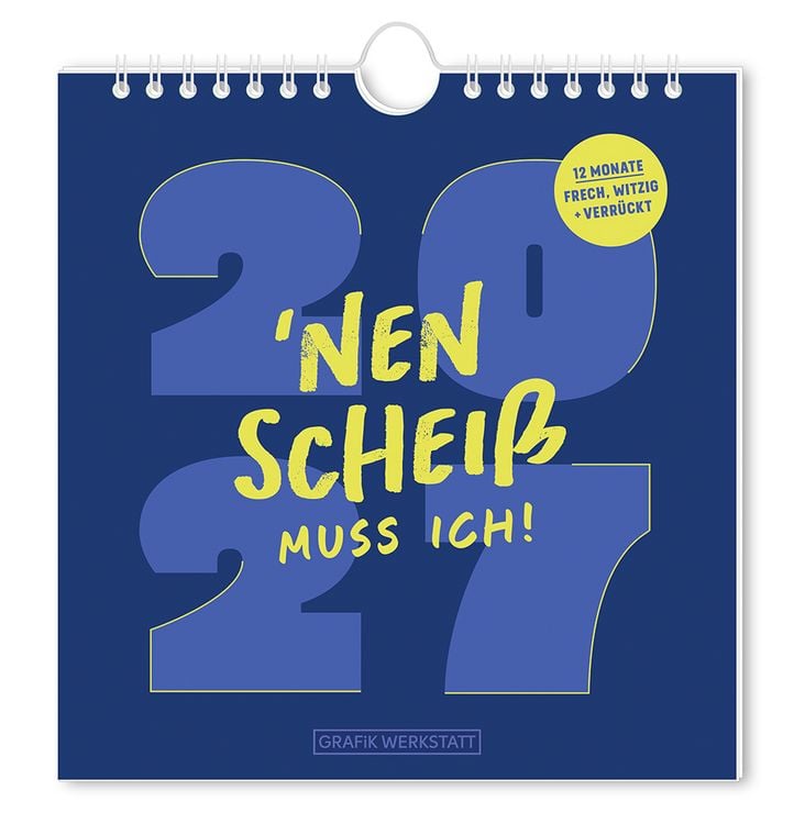 Produktbild: Postkartenkalender 2027 'Nen Schei&szlig; muss ich!