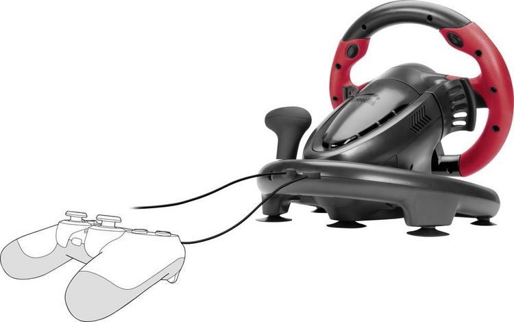 Produktbild: SPEEDLINK TRAILBLAZER Racing Wheel for PC/PS4/Xbox Series X/S/One/Switch 2/Switch/OLED, black