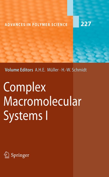 Produktbild: Complex Macromolecular Systems I