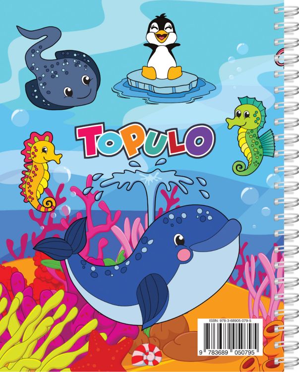 Produktbild: Ozean-Malbuch f&uuml;r Kinder ab 4 Jahren