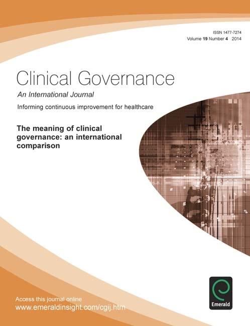 Produktbild: Meaning of Clinical Governance
