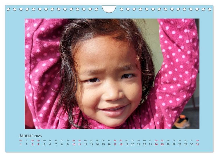 Produktbild: Kalender der Nepal Kinderhilfe e.V. (Wandkalender 2026 DIN A4 quer), CALVENDO Monatskalender