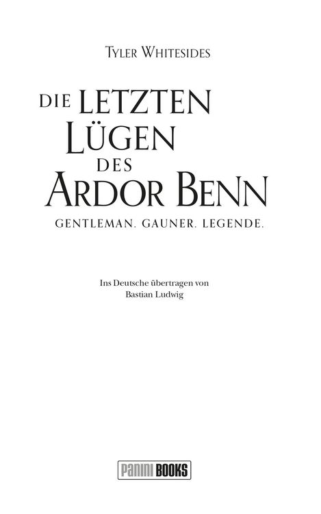 Produktbild: Die letzten L&uuml;gen des Ardor Benn