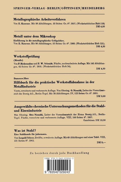 Produktbild: Angewandte Metallographie