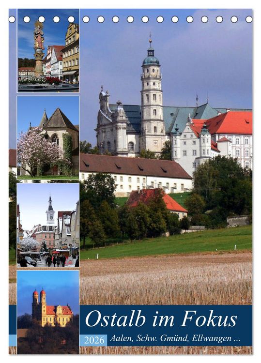 Produktbild: Ostalb im Fokus (Tischkalender 2026 DIN A5 hoch), CALVENDO Monatskalender