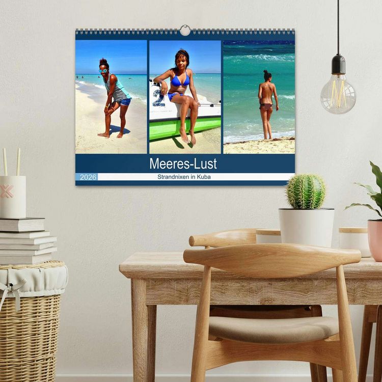 Produktbild: Meeres-Lust - Strandnixen in Kuba (Wandkalender 2026 DIN A3 quer), CALVENDO Monatskalender
