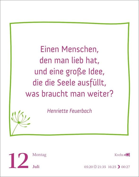 Produktbild: Heute ist dein Tag! Tagesabrei&szlig;kalender 2027 - 313 positive Zitate f&uuml;r 2027