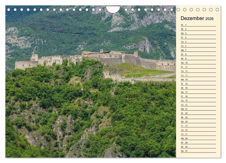 Produktbild: Burgen in Italien (Wandkalender 2026 DIN A4 quer), CALVENDO Monatskalender