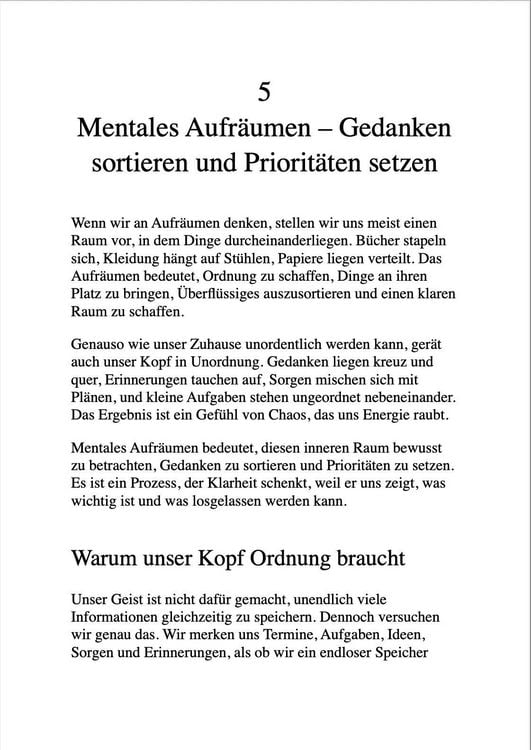 Produktbild: Mentaler Minimalismus
