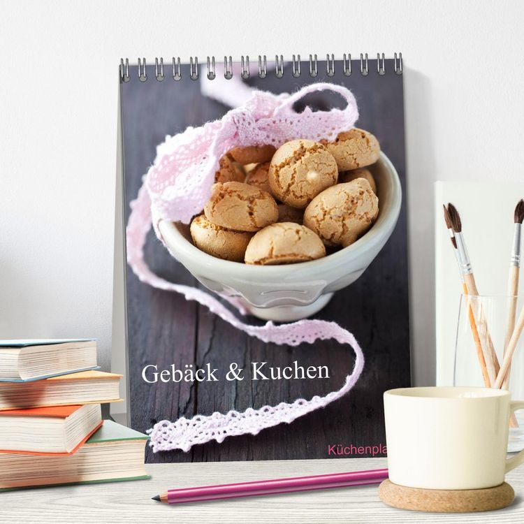 Produktbild: Geb&auml;ck und Kuchen K&uuml;chenplaner (Tischkalender 2026 DIN A5 hoch), CALVENDO Monatskalender