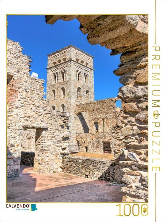 Produktbild: CALVENDO Puzzle Monestir de Sant Pere de Rhodes | 1000 Teile Lege-Gr&ouml;&szlig;e 64x48cm Foto-Puzzle f&uuml;r gl&uuml;ckliche Stunden