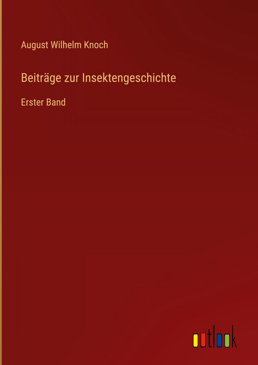 Produktbild: Beitr&auml;ge zur Insektengeschichte