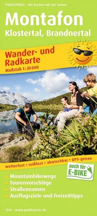 Produktbild: Montafon, Klostertal, Brandnertal Wander/Radkarte