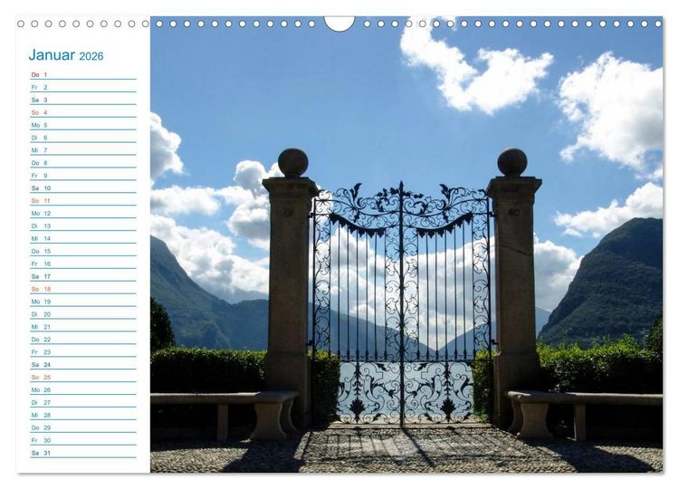 Produktbild: Wundersch&ouml;nes Tessin (Wandkalender 2026 DIN A3 quer), CALVENDO Monatskalender