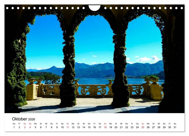 Produktbild: Impressionen vom Comer See (Wandkalender 2026 DIN A4 quer), CALVENDO Monatskalender