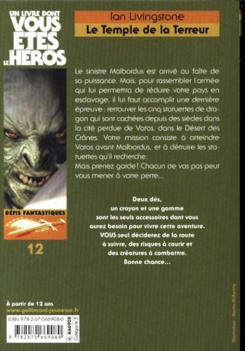 Produktbild: Le temple de la terreur