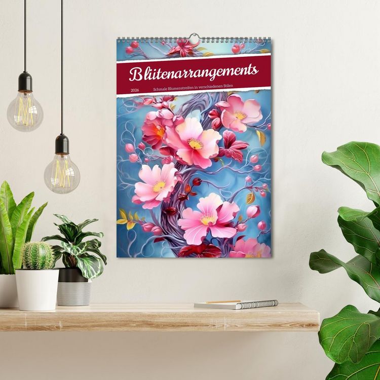 Produktbild: Bl&uuml;tenarrangements (Wandkalender 2026 DIN A3 hoch), CALVENDO Monatskalender