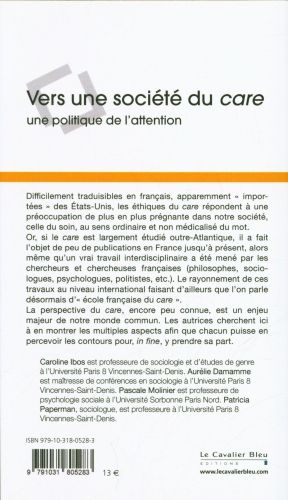 Produktbild: Vers une soci&eacute;t&eacute; du care : une politique de l'attention