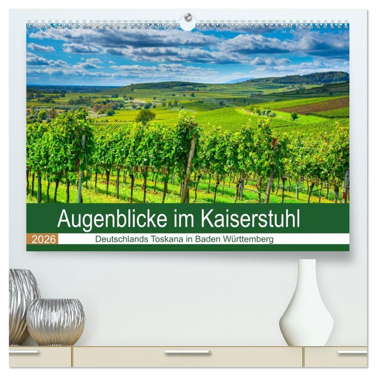 Produktbild: Augenblicke im Kaiserstuhl (hochwertiger Premium Wandkalender 2026 DIN A2 quer), Kunstdruck in Hochglanz