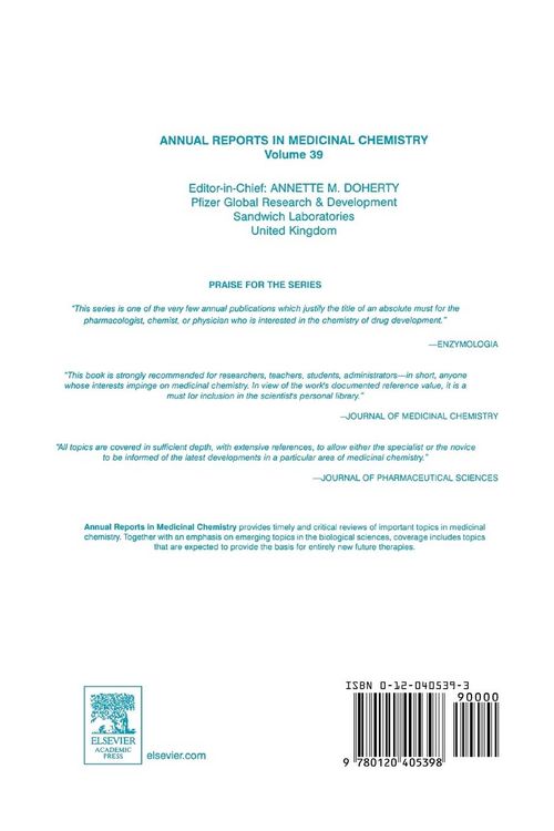 Produktbild: Annual Reports in Medicinal Chemistry