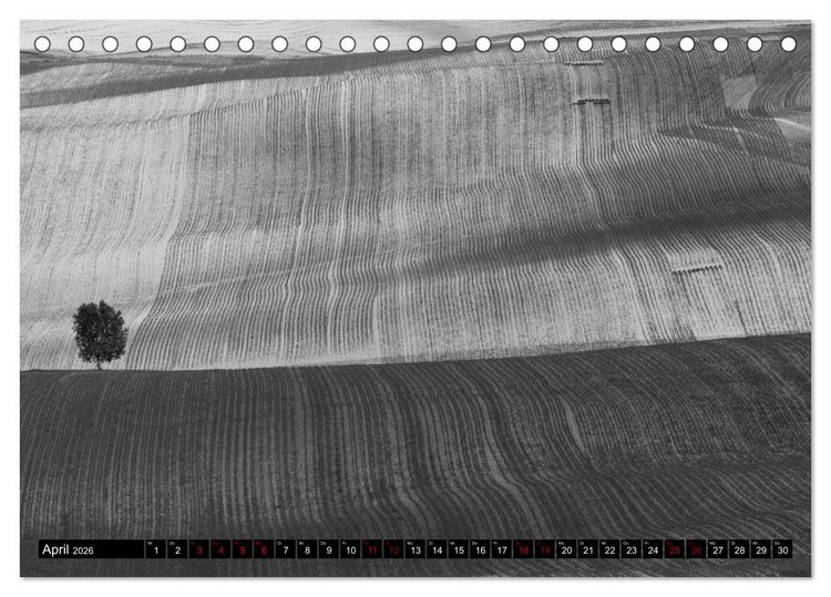 Produktbild: Toscana - monocromatico (Tischkalender 2026 DIN A5 quer), CALVENDO Monatskalender