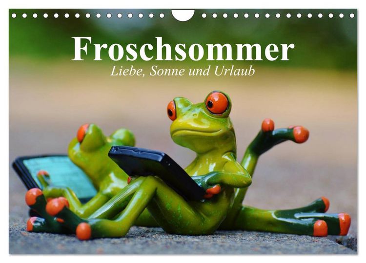 Produktbild: Froschsommer. Liebe, Sonne und Urlaub (Wandkalender 2026 DIN A4 quer), CALVENDO Monatskalender