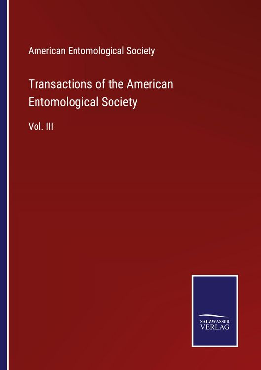 Produktbild: Transactions of the American Entomological Society