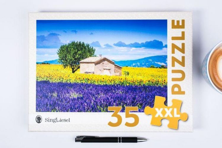 Produktbild: Demenz-Puzzle: Provence. Das Demenz-Puzzle-Spiel mit 35 Puzzle-Teilen im XXL-Format