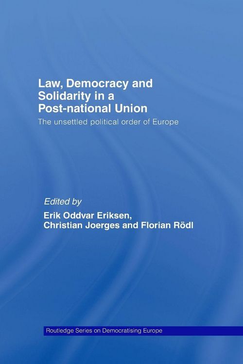 Produktbild: Law, Democracy and Solidarity in a Post-national Union