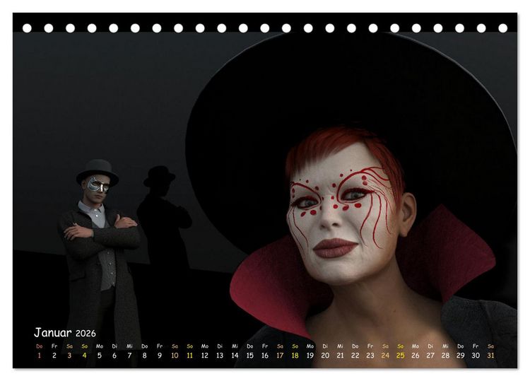 Produktbild: Sch&ouml;ne Scheinwelt (Tischkalender 2026 DIN A5 quer), CALVENDO Monatskalender