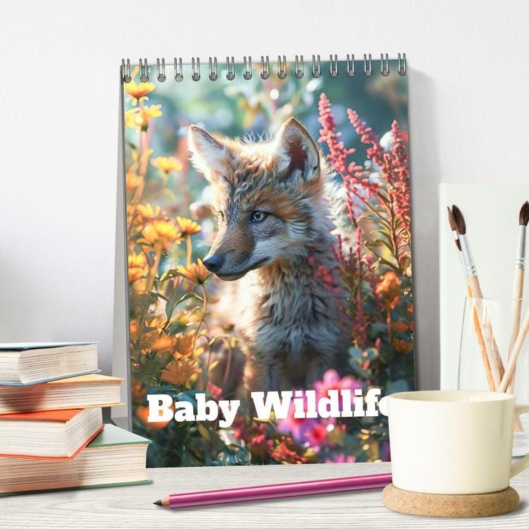 Produktbild: Baby Wildlife (Desk Calendar 2026 DIN A5 portrait), CALVENDO 12 Month DeskCalendar