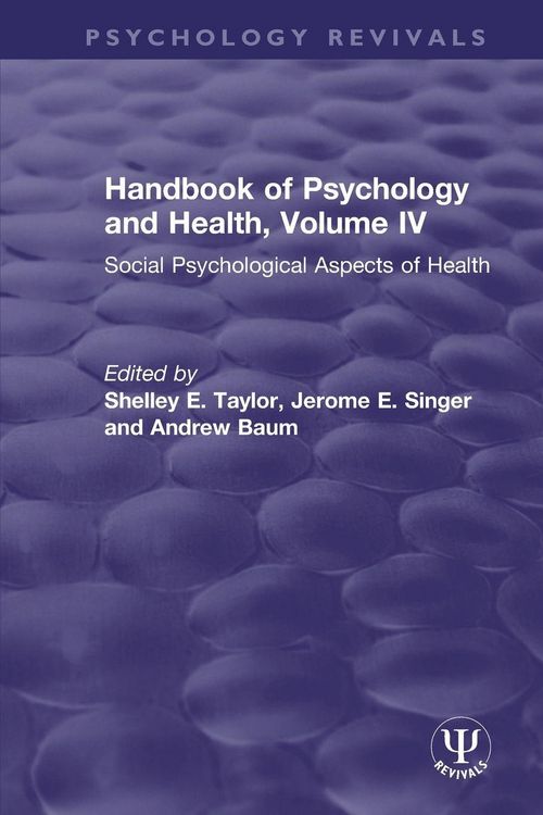 Produktbild: Handbook of Psychology and Health, Volume IV