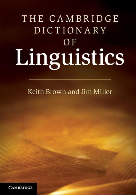 Produktbild: Cambridge Dictionary of Linguistics