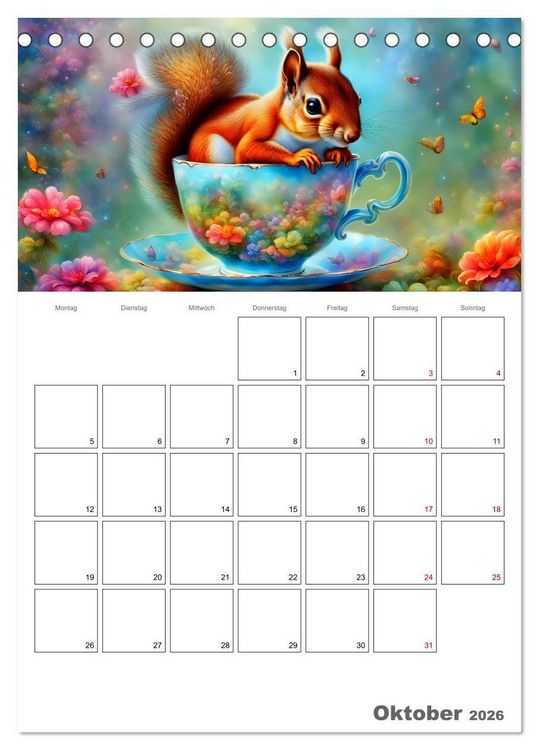 Produktbild: Tierische Kaffee Gesellschaft (Tischkalender 2026 DIN A5 hoch), CALVENDO Monatskalender