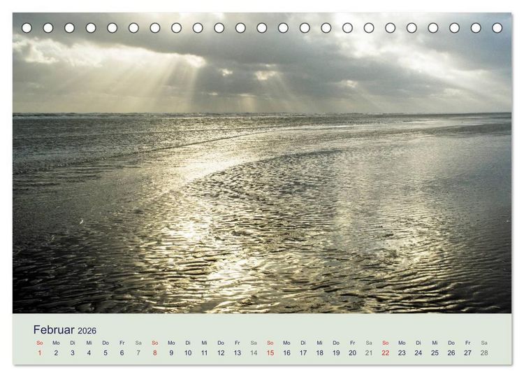 Produktbild: Fan&oslash; - Himmel, Hav og mere (Tischkalender 2026 DIN A5 quer), CALVENDO Monatskalender