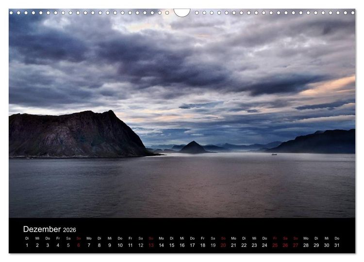 Produktbild: An Norwegens K&uuml;sten (Wandkalender 2026 DIN A3 quer), CALVENDO Monatskalender