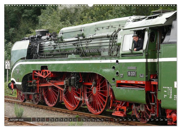 Produktbild: Unter Dampf - Eisenbahnromantik aus vergangener Zeit (hochwertiger Premium Wandkalender 2026 DIN A2 quer), Kunstdruck in Hochglanz