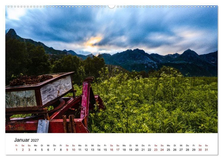Produktbild: Atemberaubende Natur der Lofoten (Wandkalender 2027 DIN A2 quer), CALVENDO Monatskalender