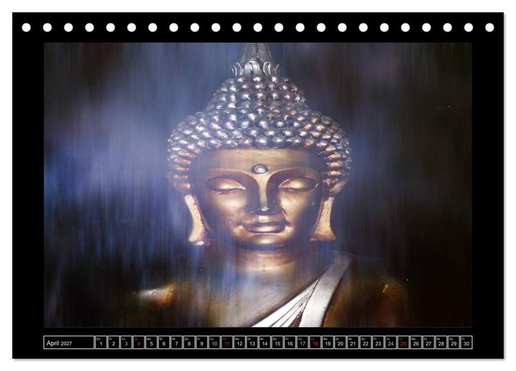 Produktbild: Buddha - Harmonie und Entspannung (Tischkalender 2027 DIN A5 quer), CALVENDO Monatskalender