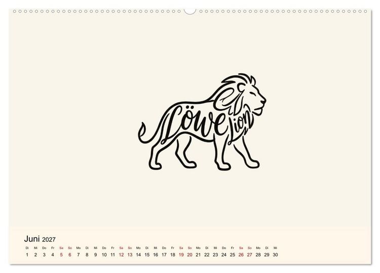 Produktbild: Buchstabentiere (Wandkalender 2027 DIN A2 quer), CALVENDO Monatskalender