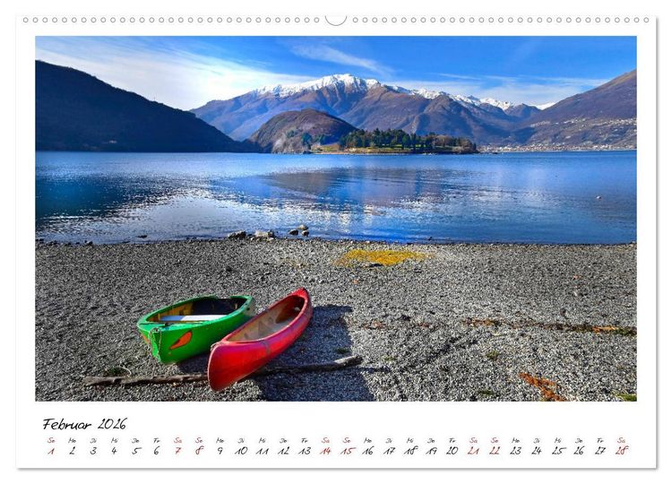 Produktbild: Der sch&ouml;ne Norden des Lago di Como (Wandkalender 2026 DIN A2 quer), CALVENDO Monatskalender