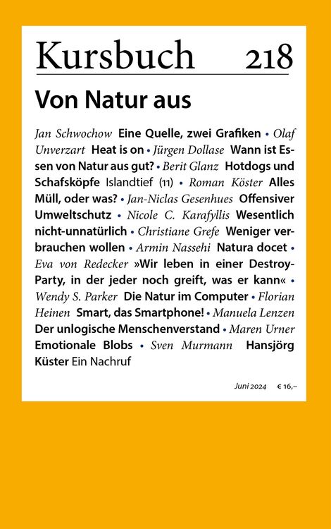 Produktbild: Kursbuch 218