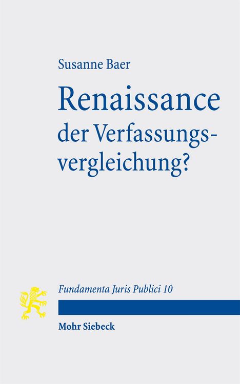 Produktbild: Baer, S: Renaissance der Verfassungsvergleichung?