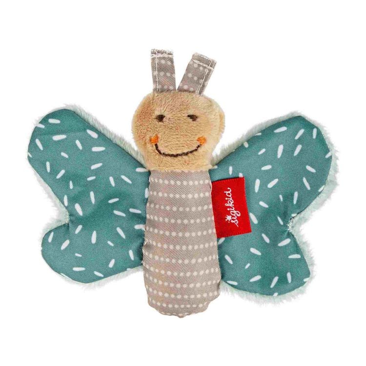 Produktbild: sigikid 43372 - Baby Knister-Greifling Schmetterling, blaugr&uuml;n