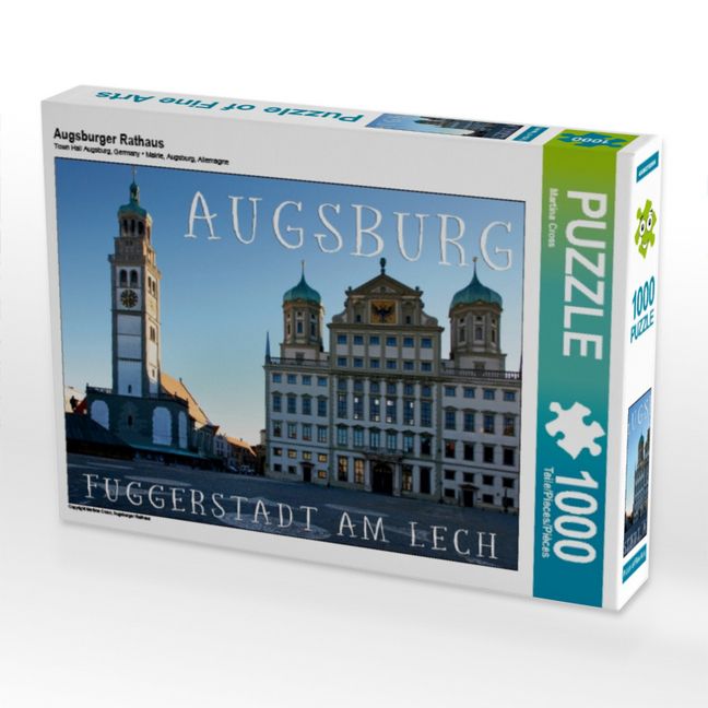 Produktbild: CALVENDO Puzzle Augsburger Rathaus | 1000 Teile Lege-Gr&ouml;&szlig;e 64x48cm Foto-Puzzle f&uuml;r gl&uuml;ckliche Stunden